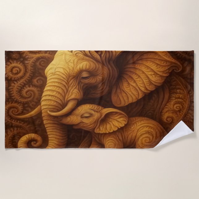 Majestic Elephant Strandtuch (Vorderseite)