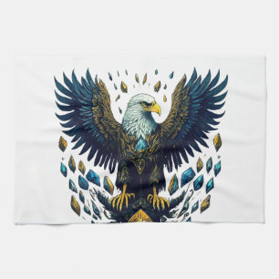 Majestic Flight: Crystal Eagle Kitchen Handtücher