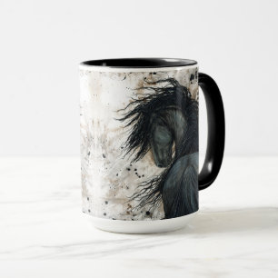 Majestic Friesian Horse by Bihrle Tasse