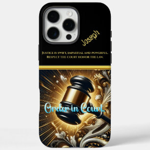Majestic Gavel of Justice in Grandeur iPhone 16 Pro Max Hülle