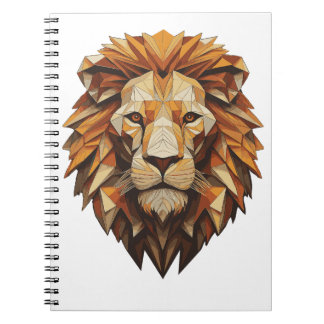 Majestic Geometric Lion Notizblock