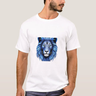 Majestic Geometric Lion T - Shirt Designs