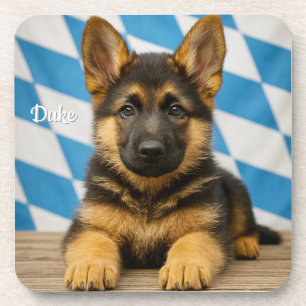 Majestic German Shepherd Personalisiert Untersetze Getränkeuntersetzer