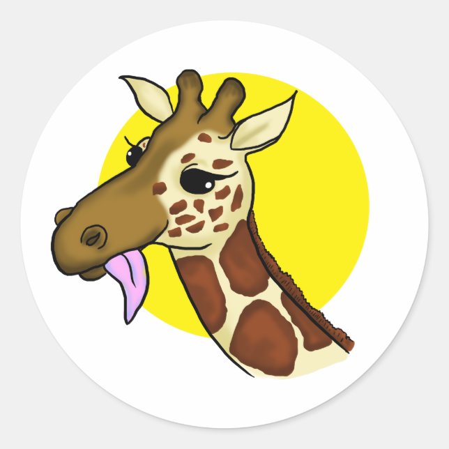 Majestic Giraffe Sticker (Vorderseite)