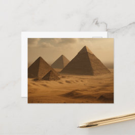 Majestic Giza Pyramids Ägyptische Postkarte