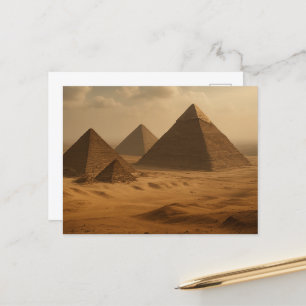 Majestic Giza Pyramids Ägyptische Postkarte