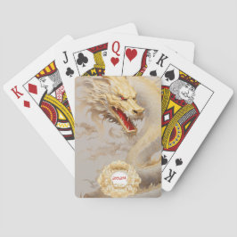 Majestic Golden Dragon and Ivory Spielkarten
