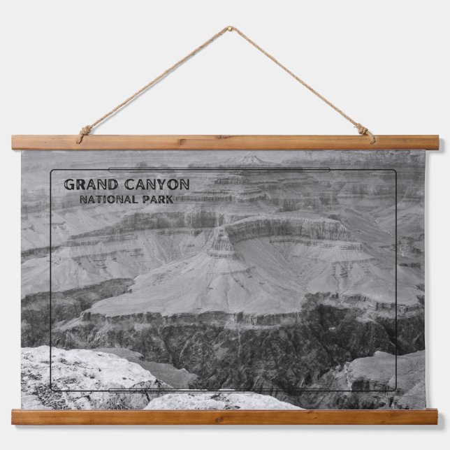 Majestic Grand Canyon National Park Wandteppich Mit Holzrahmen (Vorne)