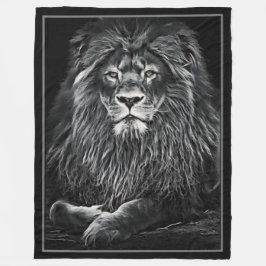 Majestic Grau Lion Fleecedecke