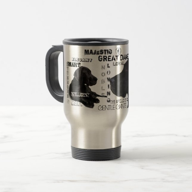 Majestic Great Danes Reisebecher (Vorderseite Links)