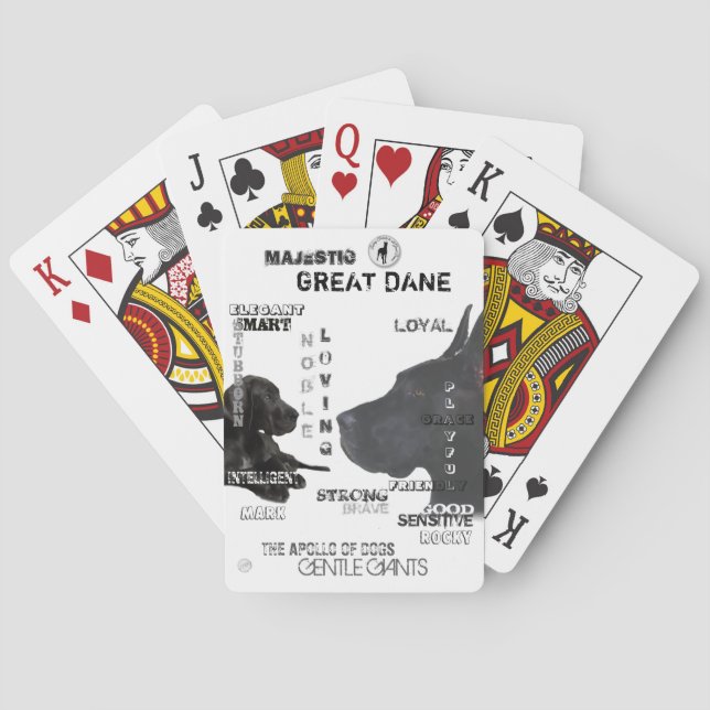 Majestic Great Danes Spielkarten (Rückseite)