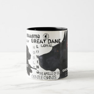 Majestic Great Danes Zweifarbige Tasse
