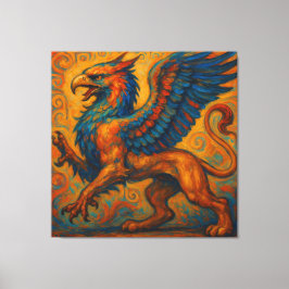 Majestic Griffin des antiken Griechenlands Leinwanddruck