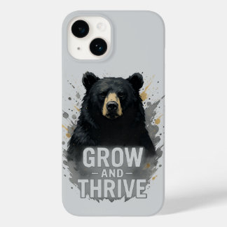 Majestic Growth Black Bear Art Case-Mate iPhone 14 Hülle