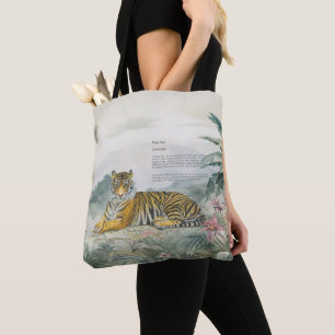 Majestic handbemalt Royal Bengalisch Tiger Tasche