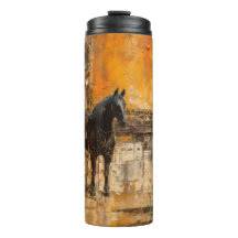 Majestic Horn im Abstrakten Sonnenuntergang