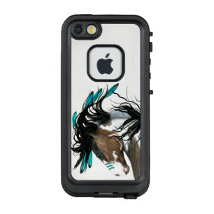 Majestic Horse Aquamarin Feathers by Bihrle LifeProof FRÄ’ iPhone SE/5/5s Hülle