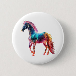 Majestic Horse Button