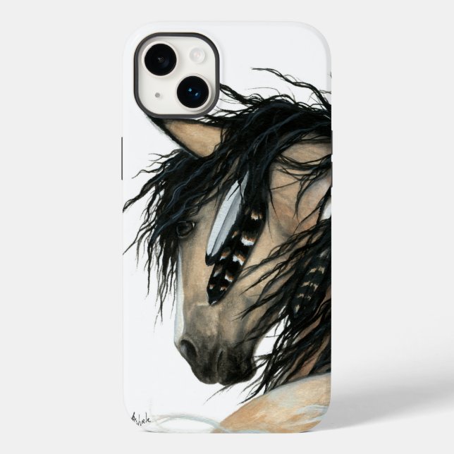 Majestic Horse by Bihrle iPhone Case (Rückseite)