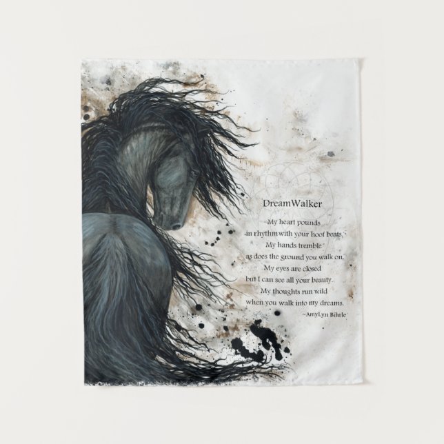Majestic Horse by Bihrle Tapestry Wandteppich (Vorderseite)