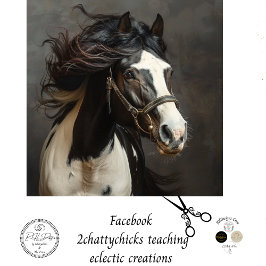 Majestic Horse Sovereign's Grace Decoupage Seidenpapier