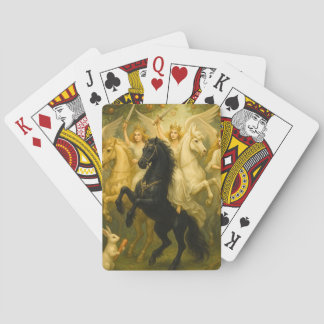 Majestic Horses And Guardian Angels Spielkarten