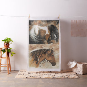 Majestic Horses Panel von Bihrle Stoff