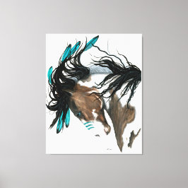 Majestic Horst Pinto Paint Canvas Print von Bihrle Leinwanddruck