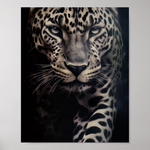 Majestic Jaguar Staring - Realistisches 4K Wildlif Poster