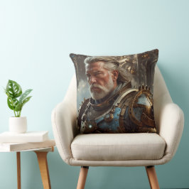 Majestic King Cushi mit Steampunk Regal Rüstung Kissen