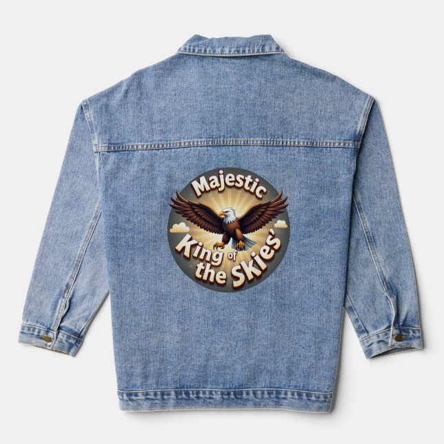 Majestic King of the Skies Jeansjacke (Rückseite)