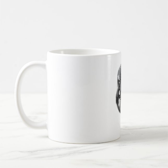 Majestic Kingfisher T - Shirt - Realistisches Voge Kaffeetasse (Links)