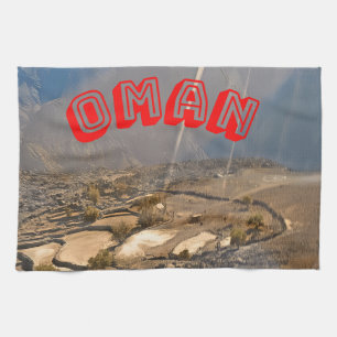 Majestic Landschaften Oman Geschirrtuch