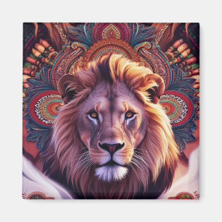 Majestic Lion Druckkissen Magnet