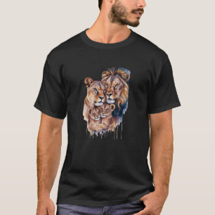 Majestic Lion Family - Kraft und Einheit im W T-Shirt