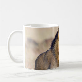 Majestic lion Foto Kaffeetasse