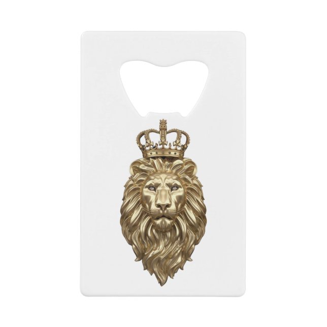 Majestic Lion Geldbeutel Flaschenöffner (Vorderseite)