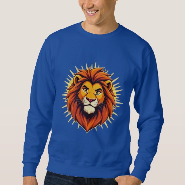 Majestic Lion – King of Power and Authority Sweatshirt (Vorderseite)