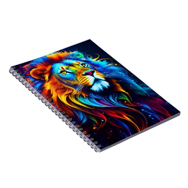 Majestic Lion, König des Dschungels Notizblock (Rechte Seite)