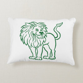 Majestic Lion Line Art Coussin