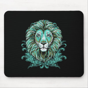 Majestic Lion Mane Detailkunst - Löwen sind die Kö Mousepad