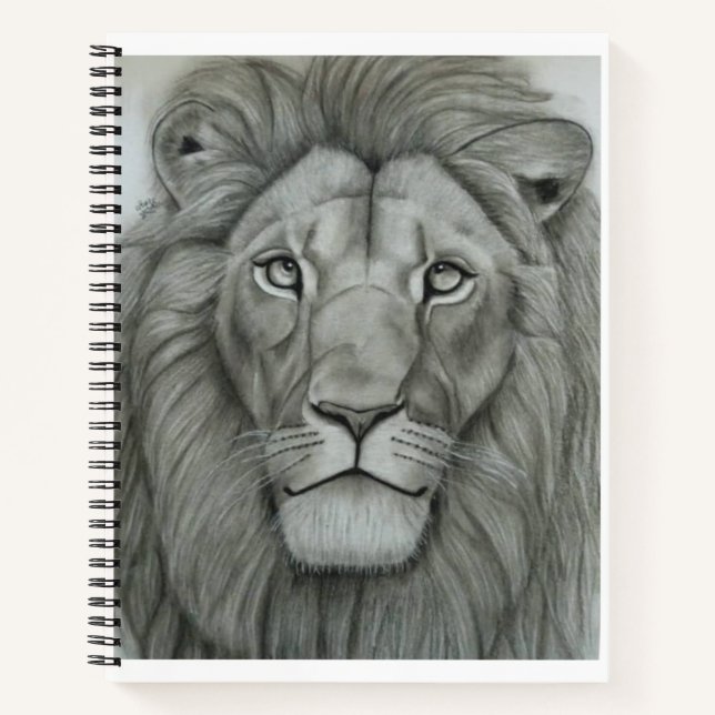 Majestic Lion Notizbuch (Vorderseite)