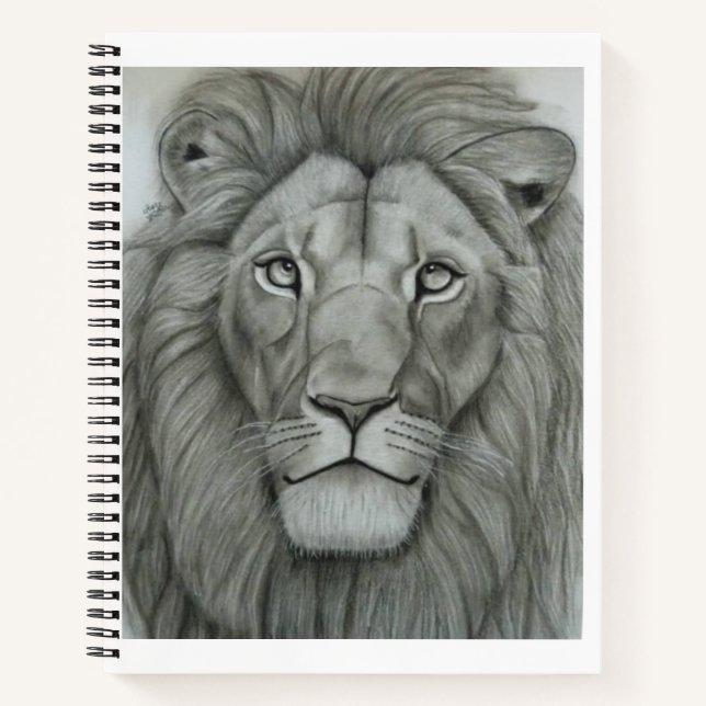 Majestic Lion Notizbuch (Vorderseite)