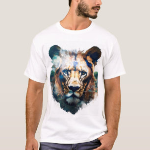 Majestic Lion T - Shirt Design - König des Dschung