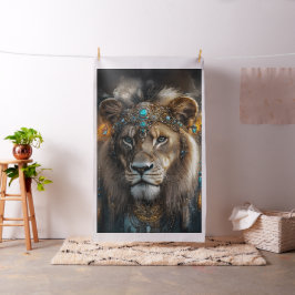 Majestic Lioness entwarf das Headband Turquoise Be Stoff