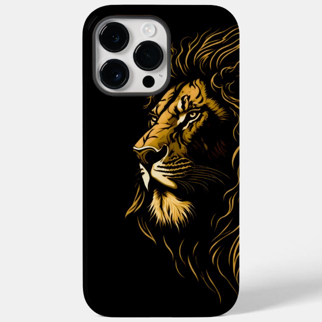 Majestic Lion's Face Case-Mate iPhone Case (Rückseite)