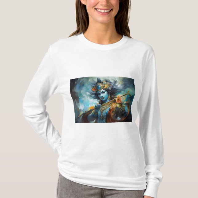 Majestic Lord Rama: Ein göttliches Portrait der St T-Shirt (Vorderseite)