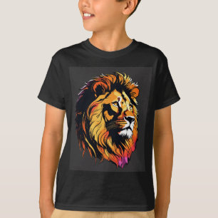 "Majestic Mane : Design exclusif de T-shirt tête d