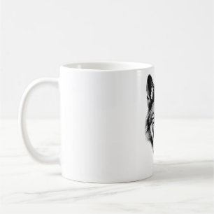 Majestic Maned Wolf Head Design Kaffeetasse