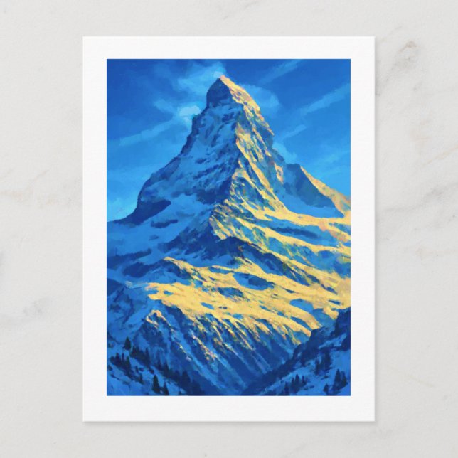 Majestic Matterhorn Postkarte (Vorderseite)